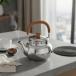  плитка для teapot огонь царапина предотвращение руль из нержавеющей стали teapot еда комплектация материалы из нержавеющей стали чай чайник отель, уличный, кемпинг для серебряный 