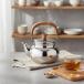  плитка для teapot огонь царапина предотвращение руль из нержавеющей стали teapot еда комплектация материалы из нержавеющей стали чай чайник отель, уличный, кемпинг для серебряный 
