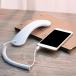  ретро телефон. . рассказ контейнер. headset iPhone смартфон для удобный . телефонный разговор мода белый 
