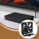 USB PC вентилятор маленький размер черный электронный охлаждающий вентилятор AV шкаф ресивер для 9cm