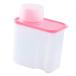  порошок моющее средство контейнер прозрачный прачечная пудра место хранения box шкаф шкаф для 2L розовый 