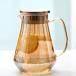  howe Kei кислота стекло Jug, лёд чай питчер,1.2L стекло ka черновой . большая вместимость жаростойкий, молоко кофе для многоцелевой вода питчер стекло Jug 