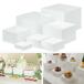 7PCS акрил Cube дисплей box подъемник byufe подъемник капот коллекция десерт 