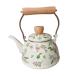  цветочный принт эмаль чай чайник вода чайник оборудование орнамент teapot 1.4L фарфор teapot кофейник кухня для бытового использования ресторан для 