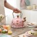  свисток чайник teapot чайник цветочный принт современный нержавеющая сталь teapot чайник для чая рыбалка для электрический плитка пикник 