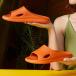  мода summer тапочки туфли без застежки душ EVA soft сандалии женский мужской orange 