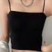  женщина черный p верх женский топ майка лучший kya микро p tops Bralette бюстгальтер spageti ремешок Club f