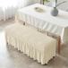  длинный bench покрытие bench seat мебель протектор living салон отель интерьер бежевый 