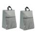 2 штук входит путешествие для обувь сумка легкий пыленепроницаемый молния открытие и закрытие уплотнение бур nai The - серый 