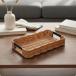 3 шт волна форма край tray retro способ ручка имеется плетеный tray многоцелевой ротанг способ корзина крепкий хлеб корзина легкий плетеный корзина living стол сверху гость для для 