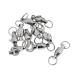 10ps.@. heavy duty ball bearing swivel solid ring black fishing swivel 