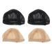 2PCS мода кукла headgear парик колпак 1/6 BJD кукла для фиксация парик сеть 