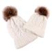  2 шт. родители . Beanie. шерсть шар колпак. мяч теплый зимний вязаная шапка 