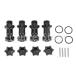 HSP 94087 1/8 RC машина детали aluminium сплав 17mm колесо шестиугольник ступица 30mm удлинение адаптор колпак имеется все 5 цвет 