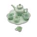  Vintage 6x кукольный дом миниатюра обеденный керамика, керамика кофе чай комплект, посуда Mini кухня оборудование орнамент аксессуары 