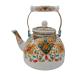  эмаль чай чайник . толщина эмаль teapot вода молоко утеплитель руль имеется кофейник вода чайник для бытового использования Рождество подарок оборудование орнамент 