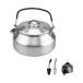 нержавеющая сталь сталь чай чайник Mini портативный чайник путешествие teapot большая вместимость чайник кемпинг чайник пикник кемпинг высокий King для высокий King 
