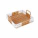  квадратное tray место хранения корзина плетеный tracer ведро g tray ручной вязки ручка имеется PP ротанг железный укрепление площадь практическое применение устойчивость место хранения целый . предназначенный стол счетчик . применение 