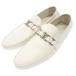  прекрасный товар * Louis Vuitton кожа Loafer LV металлические принадлежности серебряный металлические принадлежности FA0079 мужской 10 белый LOUIS VUITTON[AFC11]