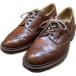  б/у * Tricker's Union Works кожа обувь Wing chip Barton BOURTON marron UK7 Tricker*s UNION WORKS[LA]