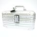  б/у * Rimowa красота кейс топаз 928.38 11L серебряный RIMOWA[AFE8]