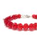  стекло бисер браслет красный примерно 6×4mm crystal стекло кнопка cut натуральный камень Power Stone женский аксессуары 