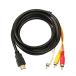  позолоченный HDMI A/M TO RCA3 изменение кабель настольный персональный компьютер соответствует 1.5m