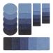 YFFSFDC Denim patch 25 шт. комплект наклеен patch 5 цвет 5 размер утюг нашивка джинсы ремонт ткань Denim комплект для ремонта утюг склейка D