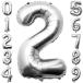  large figure 2ba Rune birthday party birthday manner boat decoration silver silver 40inch,101cm (2) silver 
