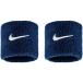  Nike NIKE NIKE SWOOSH CLASSIC WRISTBANDS 2PK ракетка спорт одежда аксессуары F колледж темно-синий / белый BN3000-463