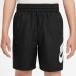  Nike NIKE Nike YTH NSW Club u-vun Short 6IN HBR Junior спорт одежда брюки низ Junior BLACK/WHITE HF8138-010