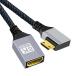 Xiwai Type-C Mini HDMI 2.1 8K прямой угол 90 раз - HDMI женский Short удлинение кабель HDTV DV камера no-