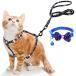 Simpeak cat cat for Harness harness cat ... cat . cat walk cat harness .. walk for summer light weight easy installation size adjustment possible Lead attaching (M, black )