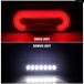 ���s�A���i 9�C���` 4 IN 1 LED �R���r�l�[�V���� �e�[�����C�g 12V 24V 151�� LED �t���[�C���O �E�B���J�[ �o�b�N �X�g�b�v �u���[�L �t�H�O�����v �g���[���[