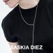 SASKIA DIEZ �T�X�L�A �f�B�c SILVER FRINGE NECKLACE NO1 �V���o�[ �t�����W �l�b�N���X �����O �����G�b�g Y�� ���f�B�[�X �u�����h