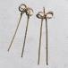 SASKIA DIEZ �T�X�L�A �f�B�c Bow Earrings ���{�� �s�A�X �V���o�[925 �S�[���h�v���C�e�b�h ���f�B�[�X �����Y �����p �u�����h �֘A�摜1