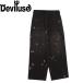  брюки Deviluse De Ville Youth Paint Work Pants Black fw26012 широкий брюки низ мужской женский 
