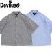  рубашка Deviluse De Ville Youth Check S/S Shirts Black Light Blue рубашка с коротким рукавом casual рубашка мужской женский 