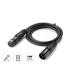 XLR кабель DMX кабель 1 шт. 3pin 3m микрофонный кабель XLR мужской -XLR женский штекер аудио Canon кабель Mai шт. освещение кабель звук 