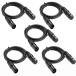 XLR кабель DMX кабель 5шт.@1 комплект 3pin 5m микрофонный кабель XLR( мужской )-XLR( женский ) мужской штекер аудио Canon кабель Mai шт. освещение звук 