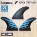 Futures. ե塼㡼 ե ALPHA AM1 ե ȥ饤ե 饹 ߥǥ 3ܥå 3ե եܡ ե MEDIUM Tri fin 