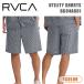 26 RVCA Roo ka короткий хлеб шорты укороченные брюки шорты UTILITY SHORTS 17 дюймовый UPF50+ мужской 2026 год лето номер товара BG04A601 Япония стандартный товар 