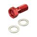  Kitaco (KITACO) aluminium банджо болт STD/ одиночный /P1.25 красный 771-0502501 STRAIGHT/04-72501 (KITACO/ Kitaco )