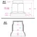 IZUMI�i��Y�Ɓj�g���b�N�p�iISO�p�j�z�C�[���i�b�g�L���b�v�iF/R���ʁj������ 33mm 10�s�[�X NC 33PL/10 STRAIGHT/33-333 (STRAIGHT/�X�g���[�g) �֘A�摜1
