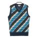 MUNSINGWEAR Munsingwear одежда V шея вязаный лучший окантовка рисунок темно-синий серия M Golf одежда женский 
