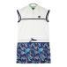 CALLAWAY Callaway половина Zip безрукавка One-piece общий рисунок оттенок белого L Golf одежда женский 