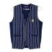 BEAMS GOLF Beams Golf вязаный лучший полоса рисунок темно-синий серия S Golf одежда мужской 
