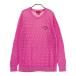 CALLAWAY Callaway red label вязаный свитер розовый серия L Golf одежда мужской 
