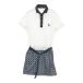 EFFICACEefi rental короткий рукав One-piece нашивка общий рисунок оттенок белого L Golf одежда женский 