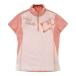 HEAL CREEK Heal Creek половина Zip короткий рукав футболка orange серия 40 Golf одежда женский 